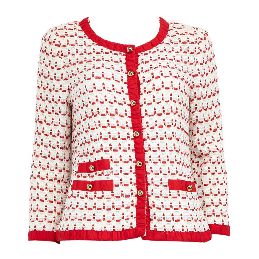 Luisa Spagnoli Blazer estampado de tweed Talla L