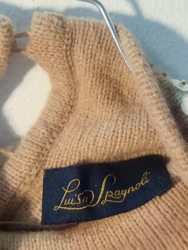 Luisa Spagnoli Vintage Beaded Wool Twin Set, Italy, circa 1980 For Sale 7