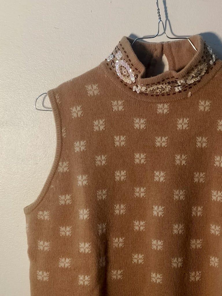 Luisa Spagnoli Vintage Beaded Wool Twin Set, Italy, circa 1980 For Sale 9