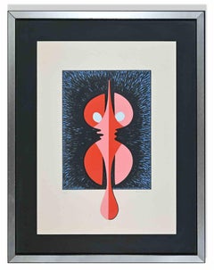 Deux dos nus - Lithographie de Luisa Zamboni - 1970