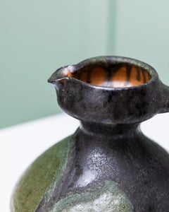 Luise Duncker Studio Ceramic Vase with Fat Lava, 1970s