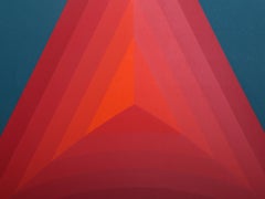 Arrow, Abstract Geometric Screenprint by Luitpold Domberger