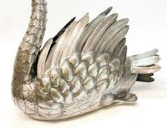 Luiz & David Ferreira Porto 833 Silver Articulated Swan Bowl Jardinière