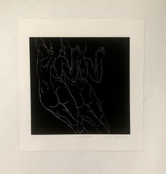 1:1 - 21° secolo, Giovane artista, Stampa figurativa, Linocut, Bianco e nero