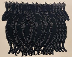 EVY - Giovane artista, Stampa figurativa Linocut in bianco e nero, Arte polacca