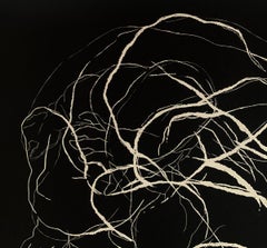 Masmekrash. Giovane artista, Stampa figurativa, Linocut, Bianco e nero, Arte polacca