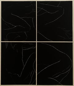 Windows. Giovane artista, Stampa figurativa, Linocut, Bianco e nero, Arte polacca