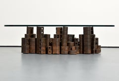 Luiza Miller Brutalist Metal Coffee Table