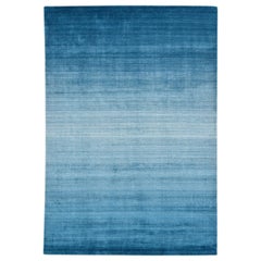 Lukas, Contemporary Modern Handwoven Area Rug, Turquoise