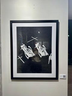 "Sin 2 A" Black & White Photograph 47 x 35 in Limited Ed. of 3 by Lukas Dvorak