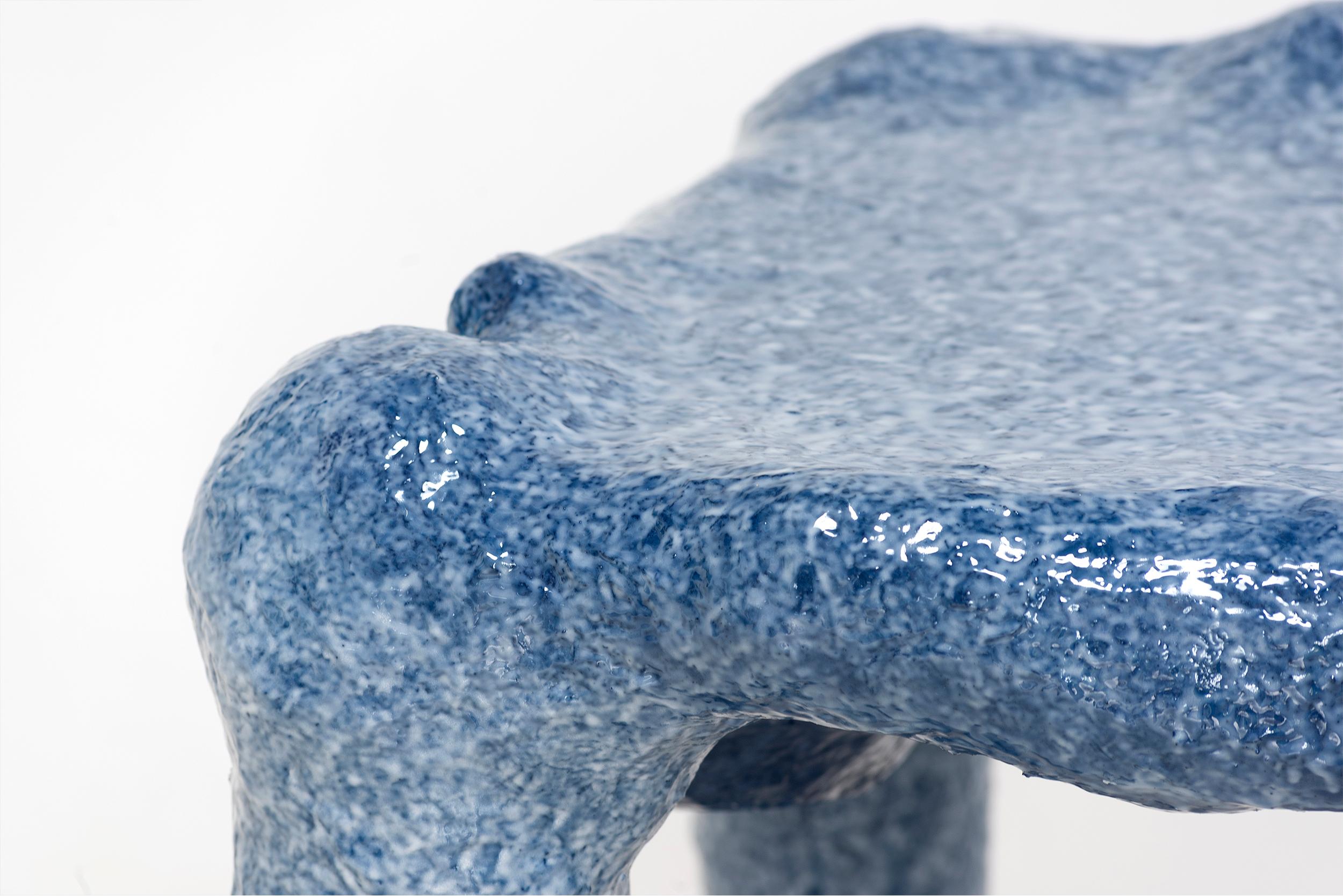 Lukas Saint-Joigny, Contemporary Desk/Table, Blue, Polyurethane, Paris, 2020 In New Condition For Sale In Barcelona, ES