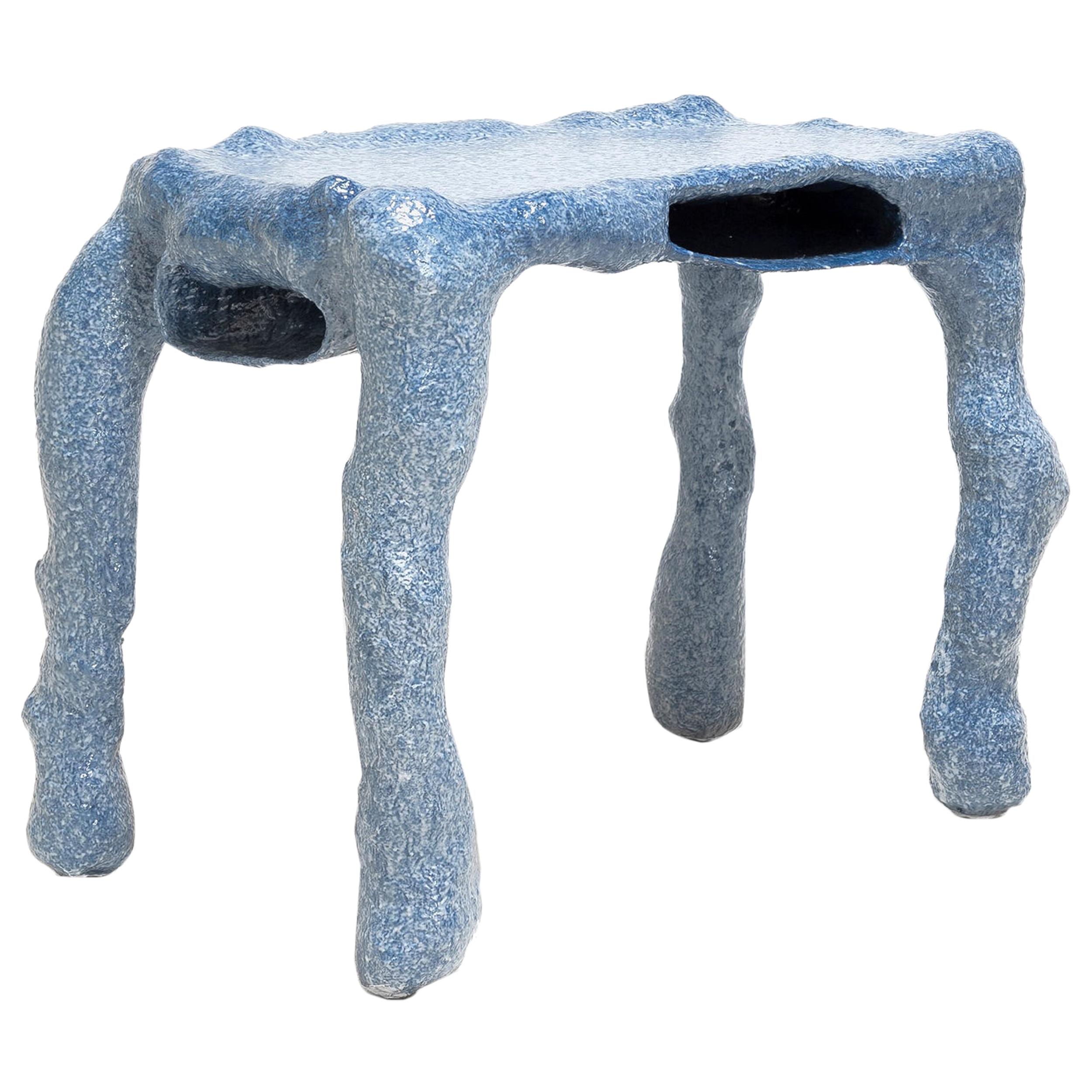 Lukas Saint-Joigny, Scrivania/Tavolo contemporaneo, blu, poliuretano, Parigi, 2020