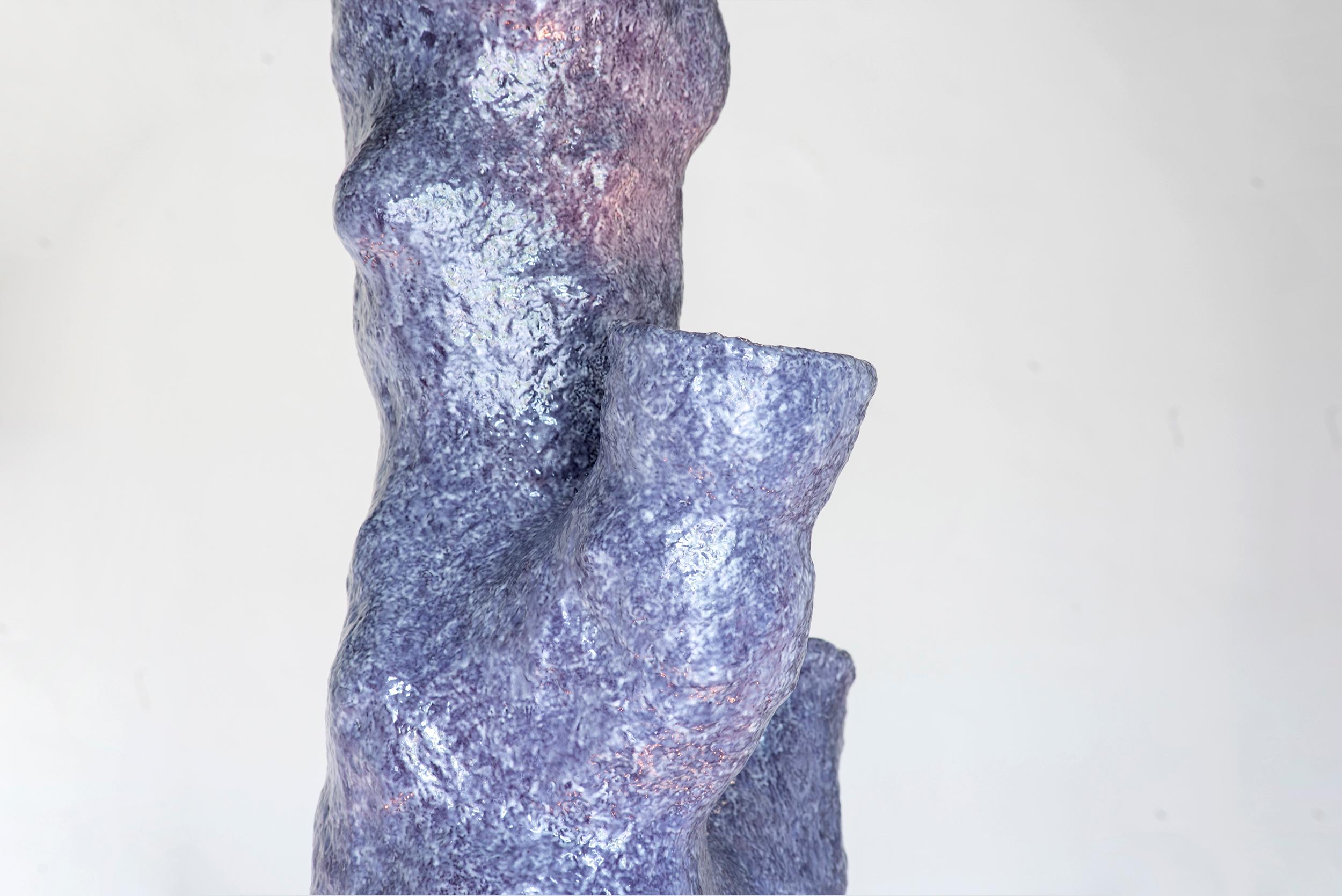Lukas Saint-Joigny, Contemporary Purple Resin Chandelier, 2020, “Ore” Series For Sale 2