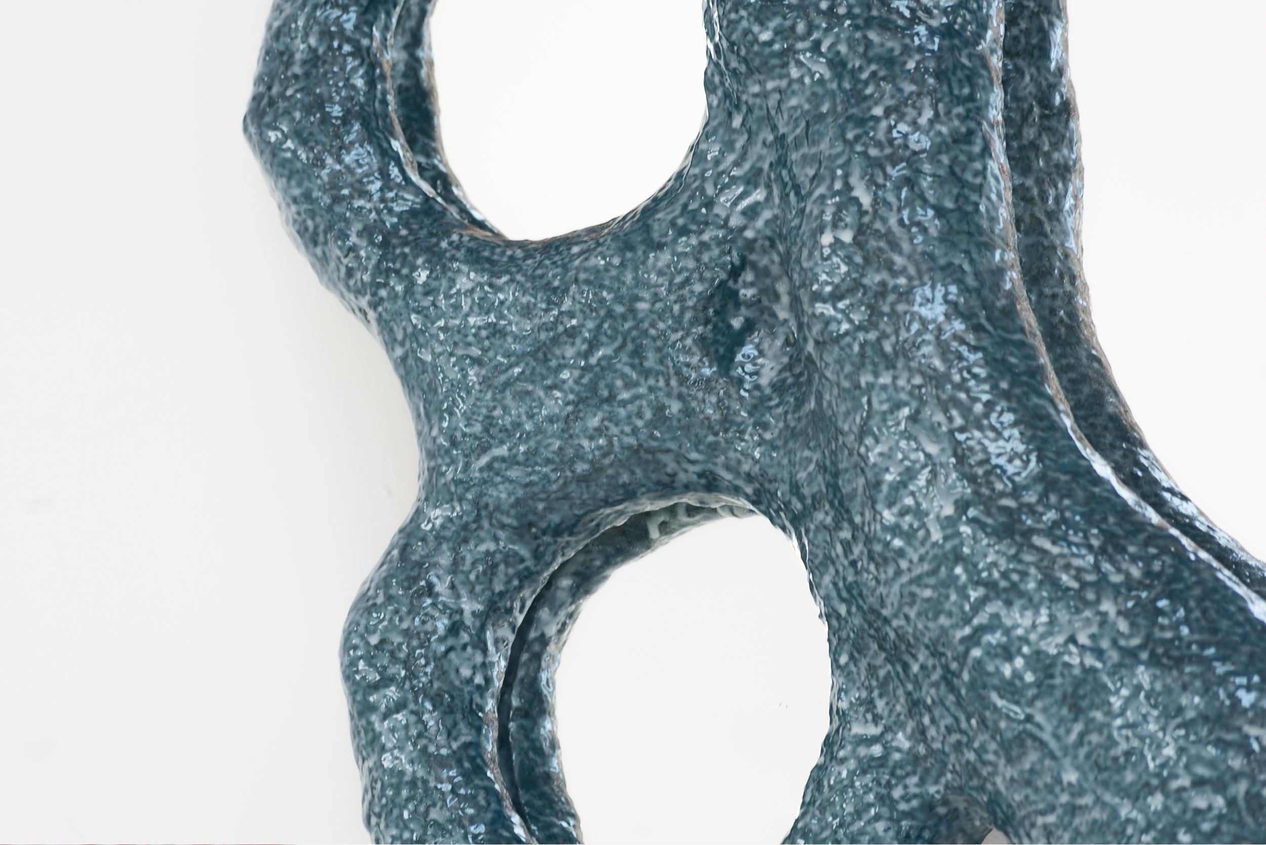 Lukas Saint-Joigny, Espejo de pared contemporáneo, Azul/Verde/Gris, 2020 en Nuevo estado para la venta en Barcelona, ES