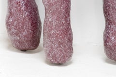 Lukas Saint-Joigny, Consola contemporánea rosa/roja, 2020, de la serie "Mineral