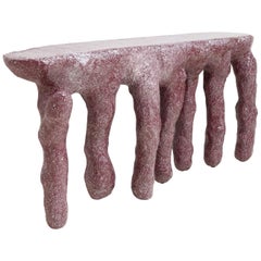 Lukas Saint-Joigny, Pink/Red Contemporary Console, 2020, From the 'Ore' Series