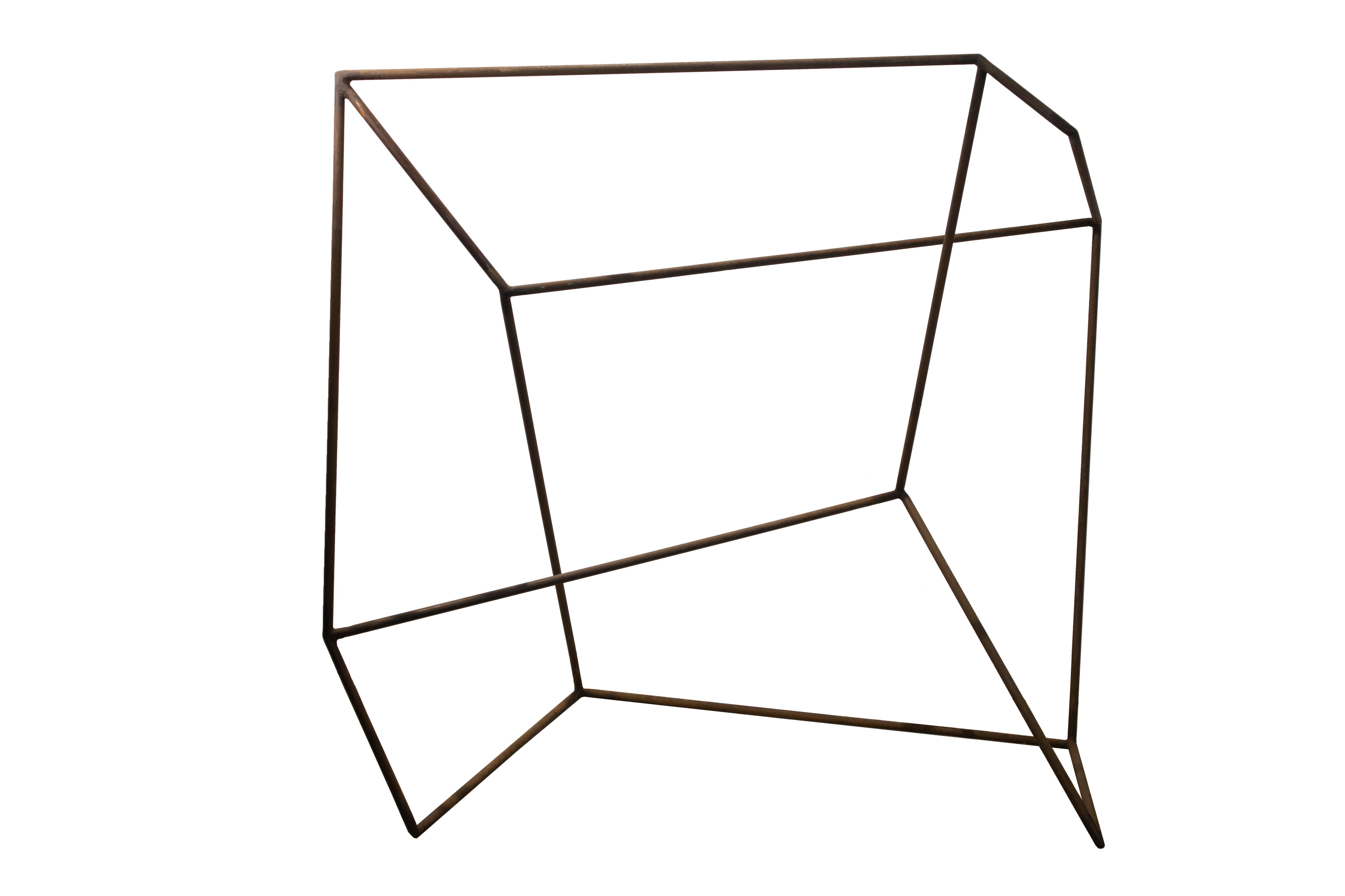 Alma de Cubo I - 21st Cent, Contemporary Art, Abstract Sculpture, Iron rods