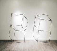 Ilusión (Diptych) - 21st Century, Contemporary Art, Abstract Sculpture, Iron