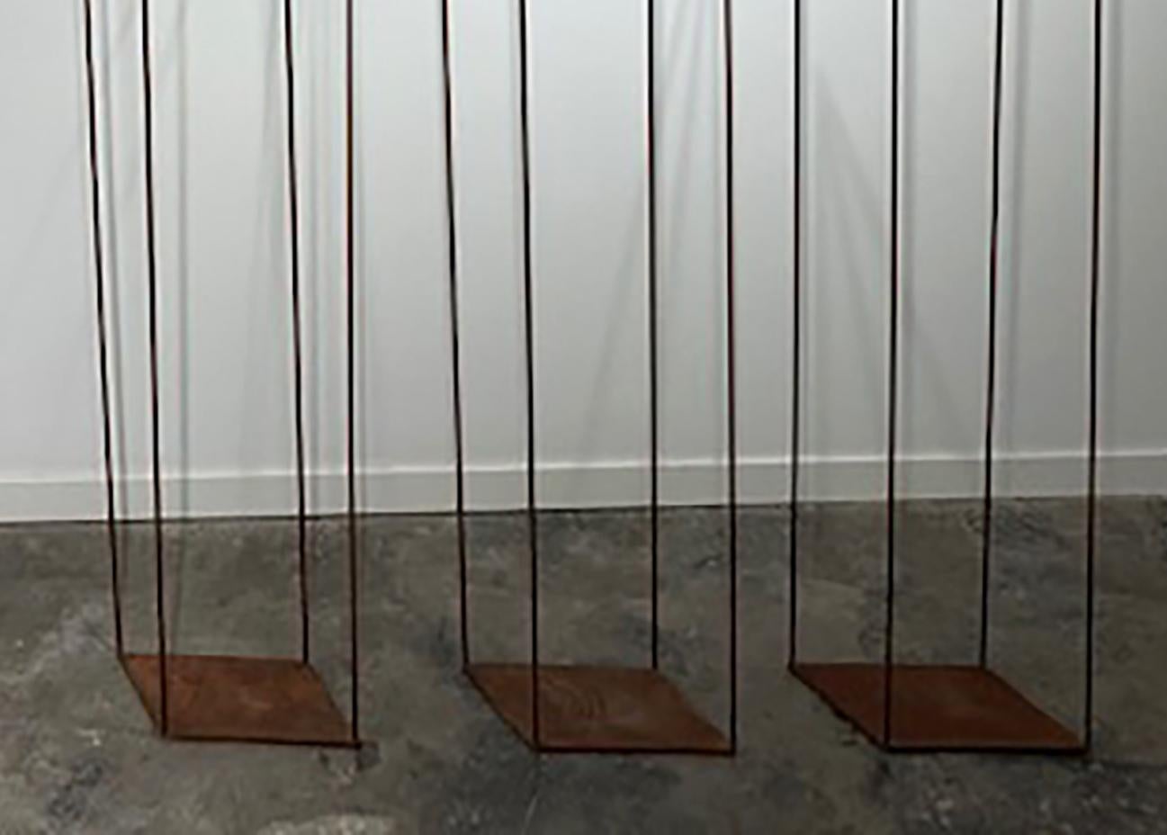 Ilusión I (Triptych) - 21st Century, Contemporary Art, Abstract Sculpture, Iron For Sale 5