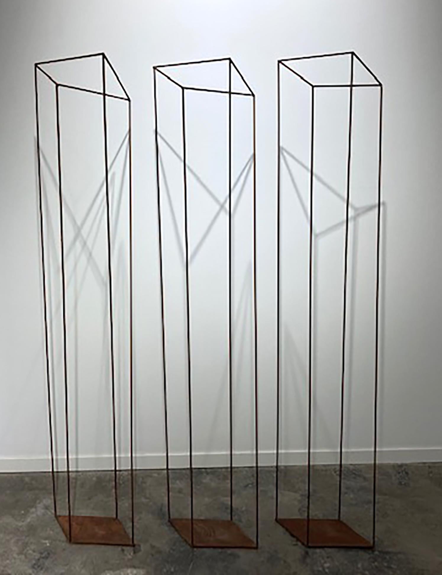 Ilusión I (Triptych) - 21st Century, Contemporary Art, Abstract Sculpture, Iron