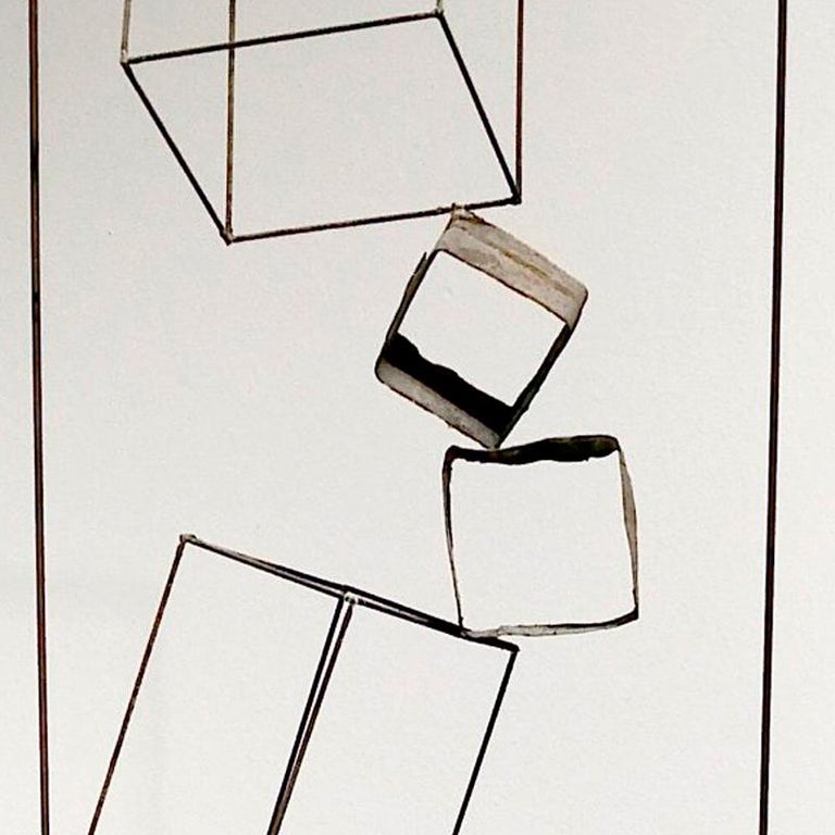 Juego De Cubos - 21st Century, Contemporary Art, Abstract, Iron Sculpture, Brick For Sale 3