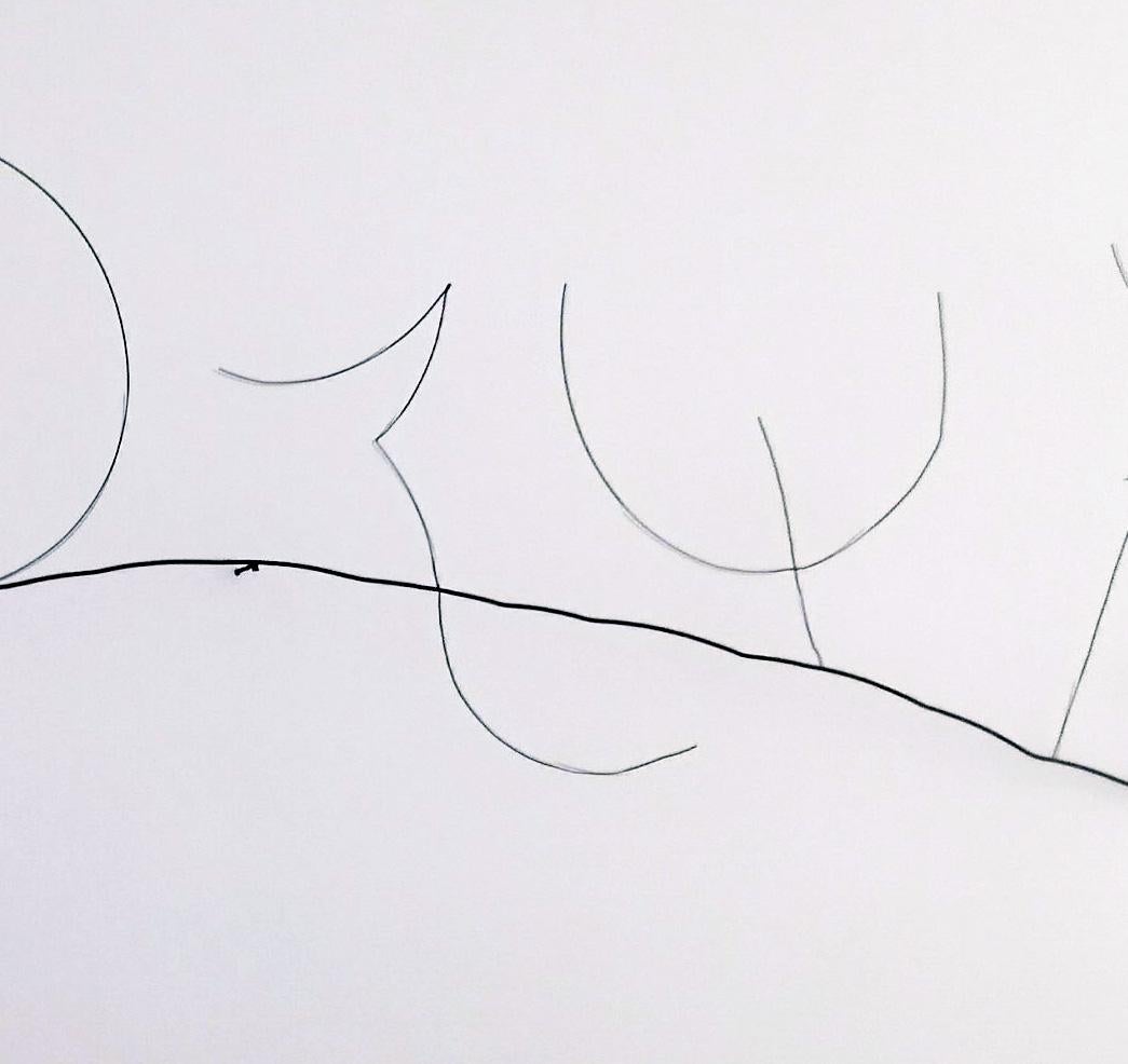 Libre - 21st Century, Contemporary Art, Abstract Sculpture, Iron, Wire For Sale 1