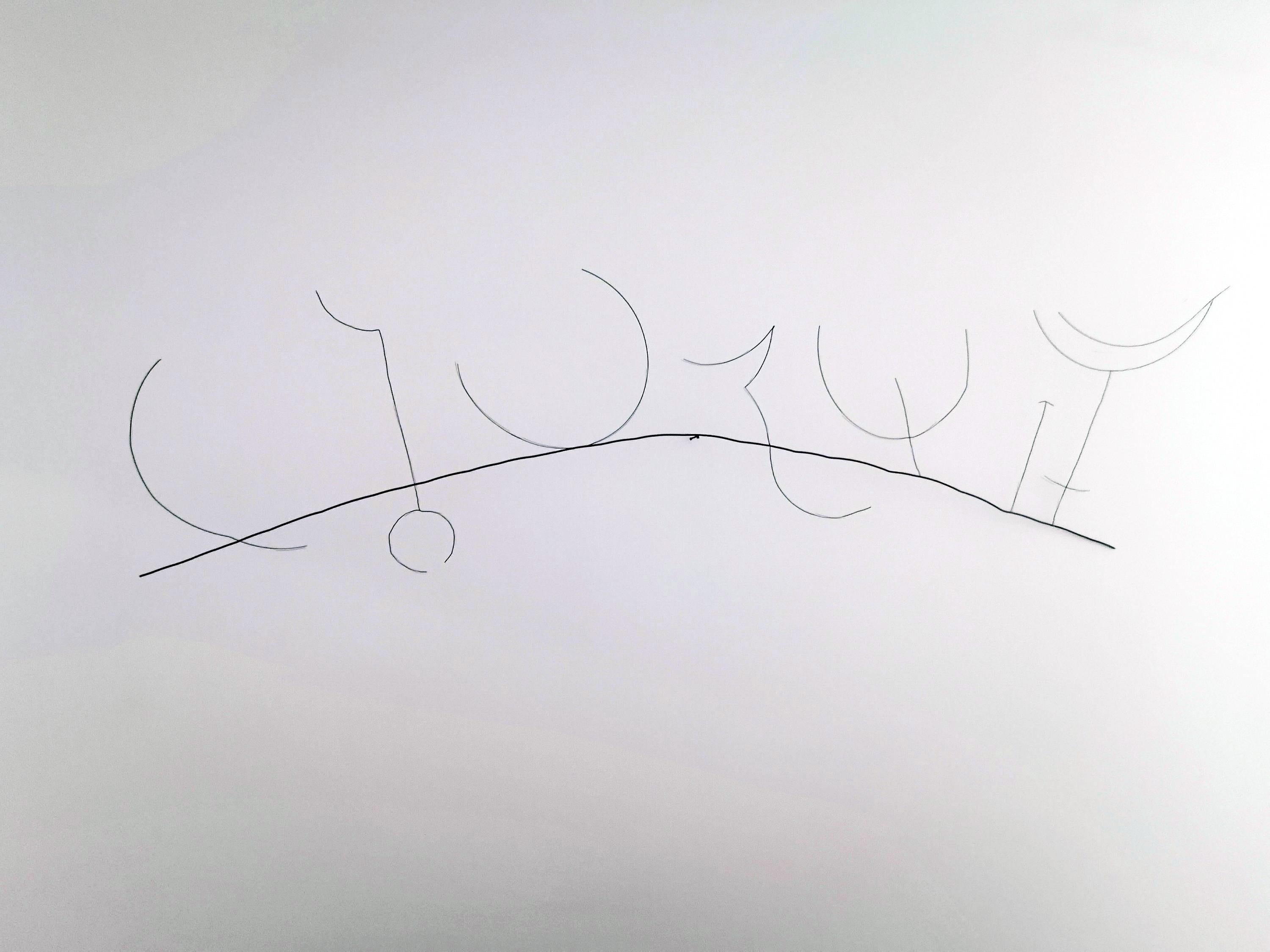 Libre - Siglo XXI, Arte Contemporáneo, Escultura Abstracta, Hierro, Alambre