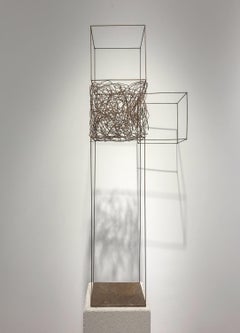 Quid Pro Quo - 21st Century, Contemporary Art, Abstract Sculpture, Iron, Wire