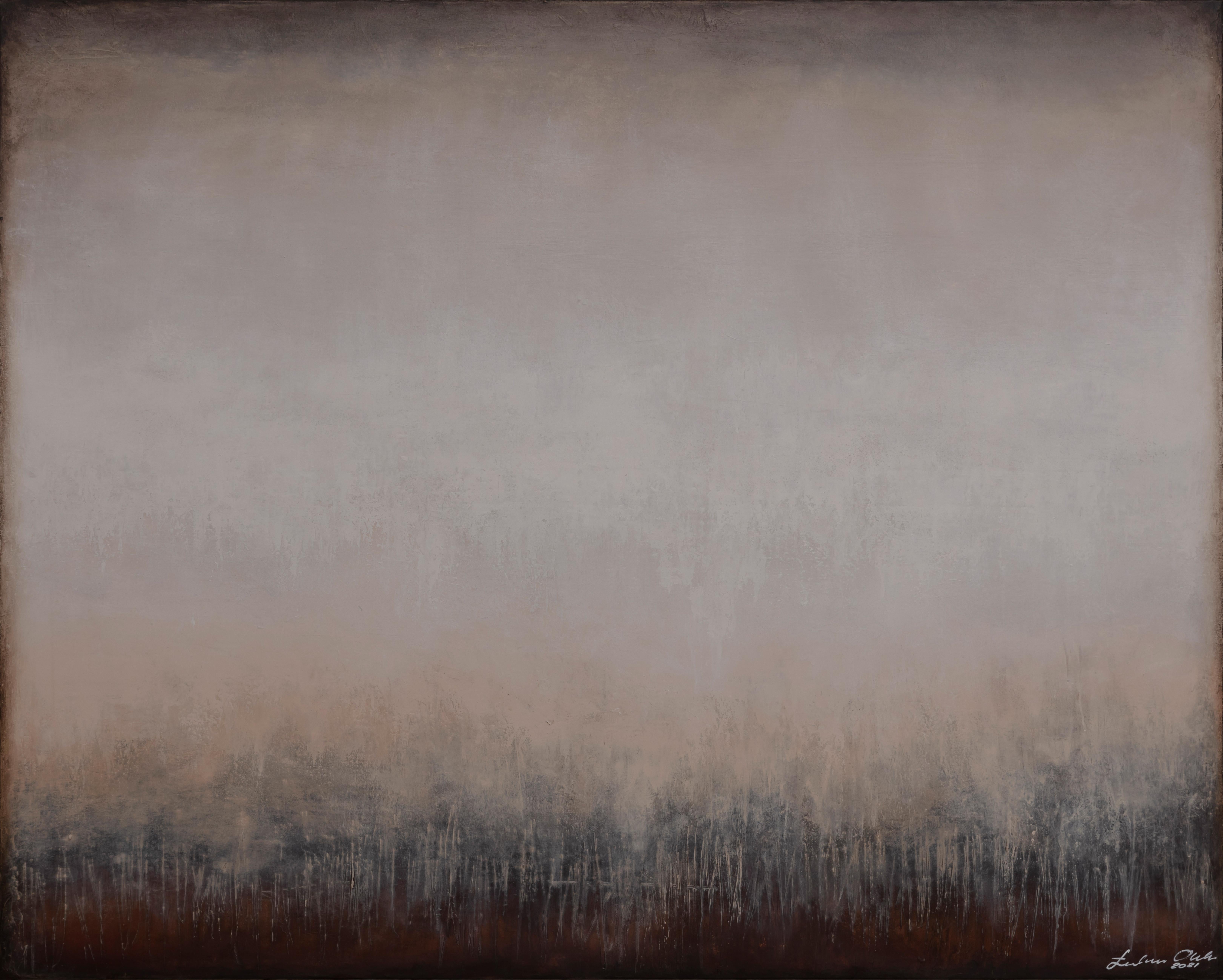 Lukasz Olek Abstract Painting – Neuer Tag (Abstrakt, zeitgenössisch, minimalistisch)