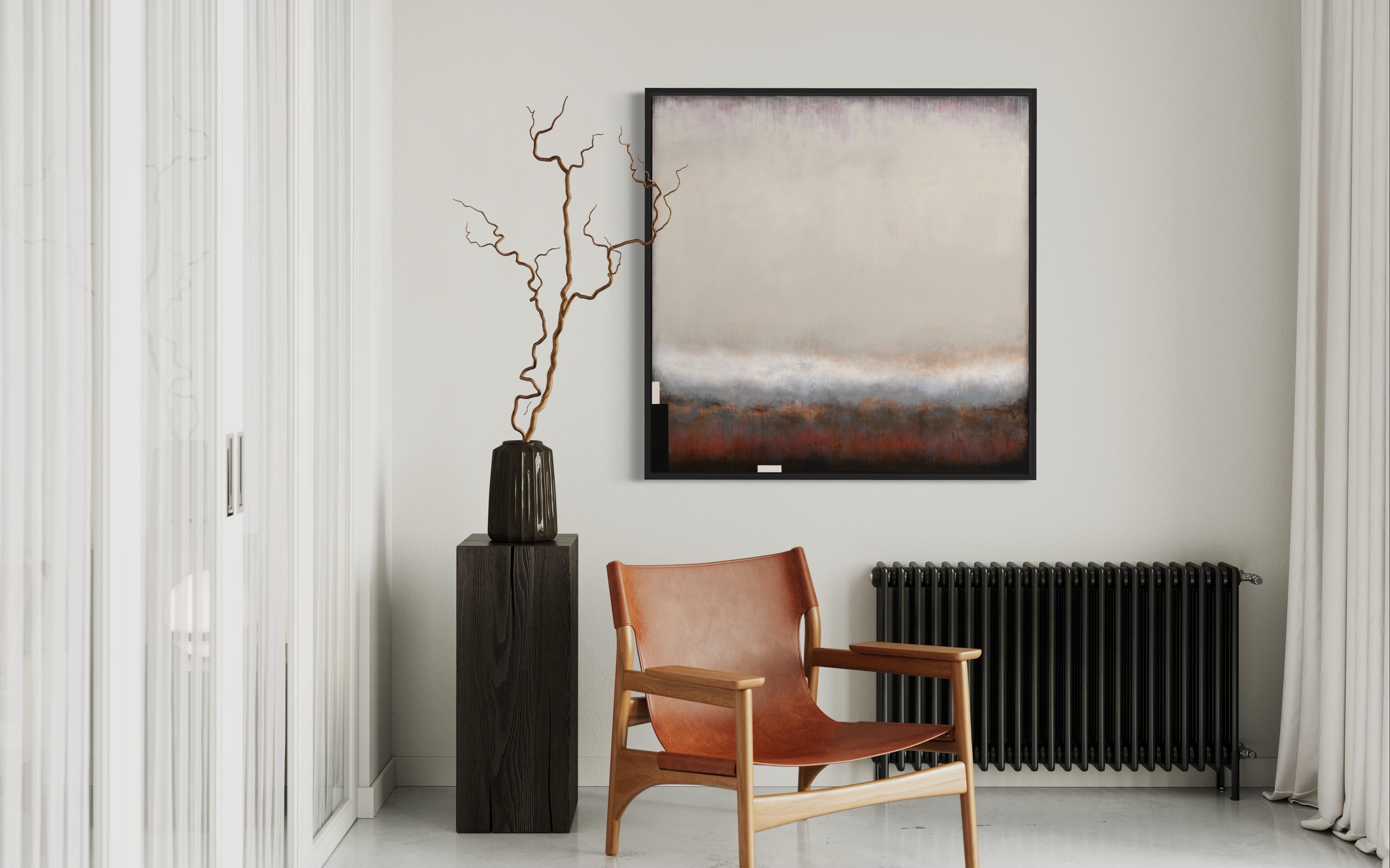 Distorsione (Astratto, Contemporaneo, Minimale) - Painting Espressionismo astratto di Lukasz Olek