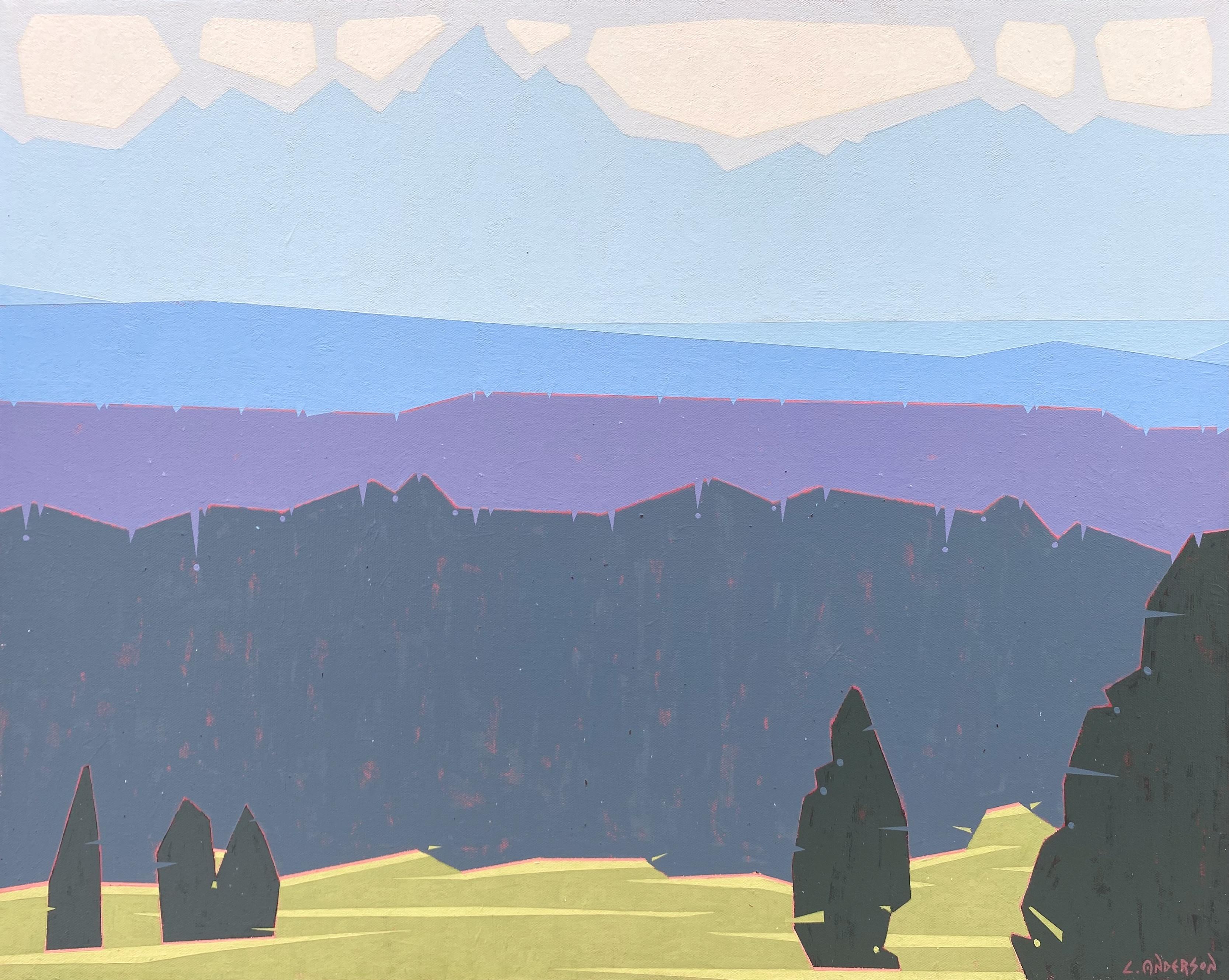 Luke Anderson Landscape Painting - Tetons From Togwotee