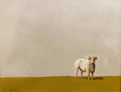 Bovine, réalisme, lumière/ombre, bétail du Texas, Rodeo, Bevo UT Southwest Art