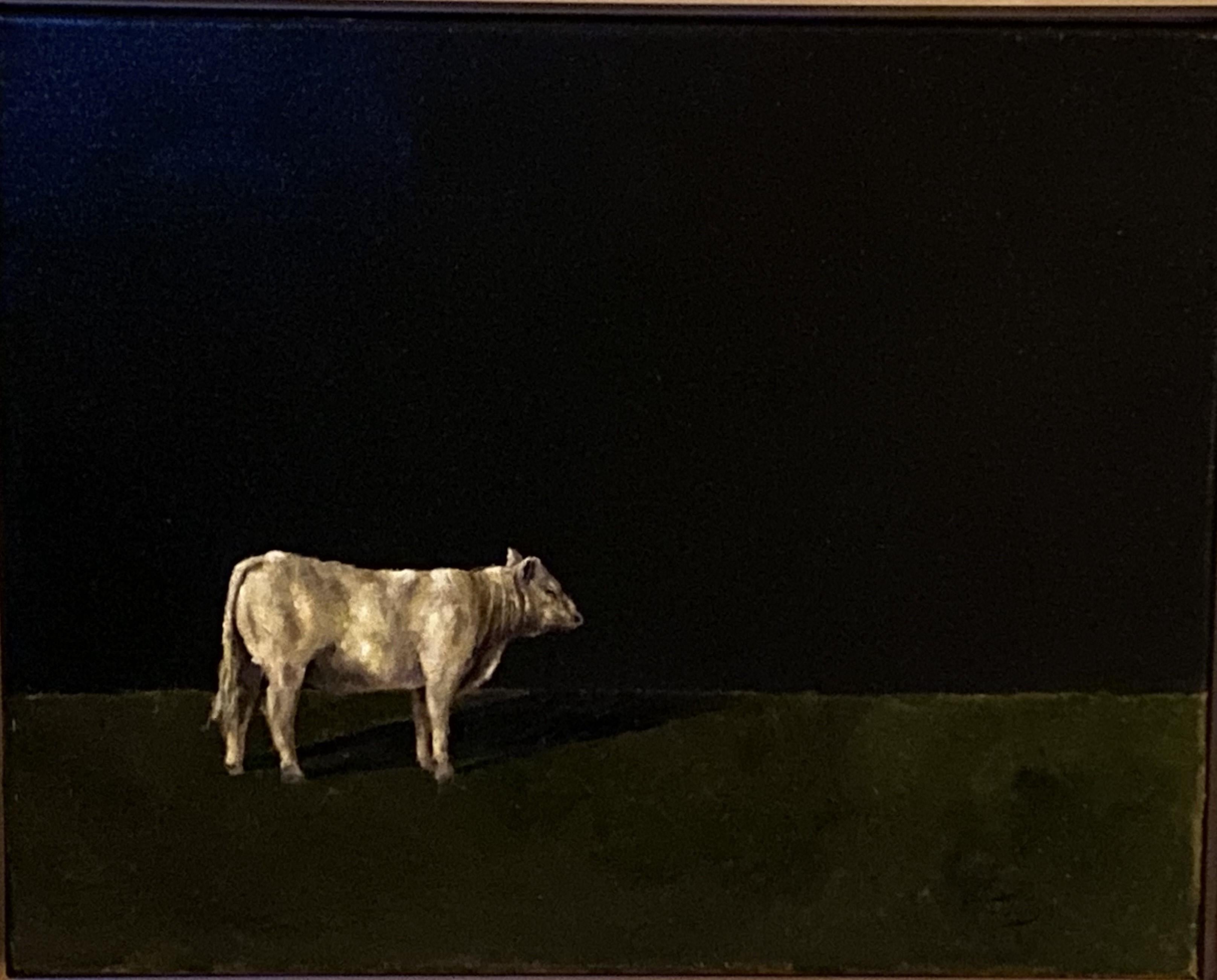 Reflexionando   Realista, Luz/Sombra  Pintura al óleo 20 