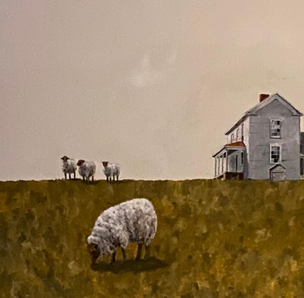 Reflexionando   Realista, Luz/Sombra  Pintura al óleo 20 