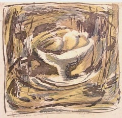 Luke Gwilliam (1911-1989), Compota y fruta, 1950, xilografía