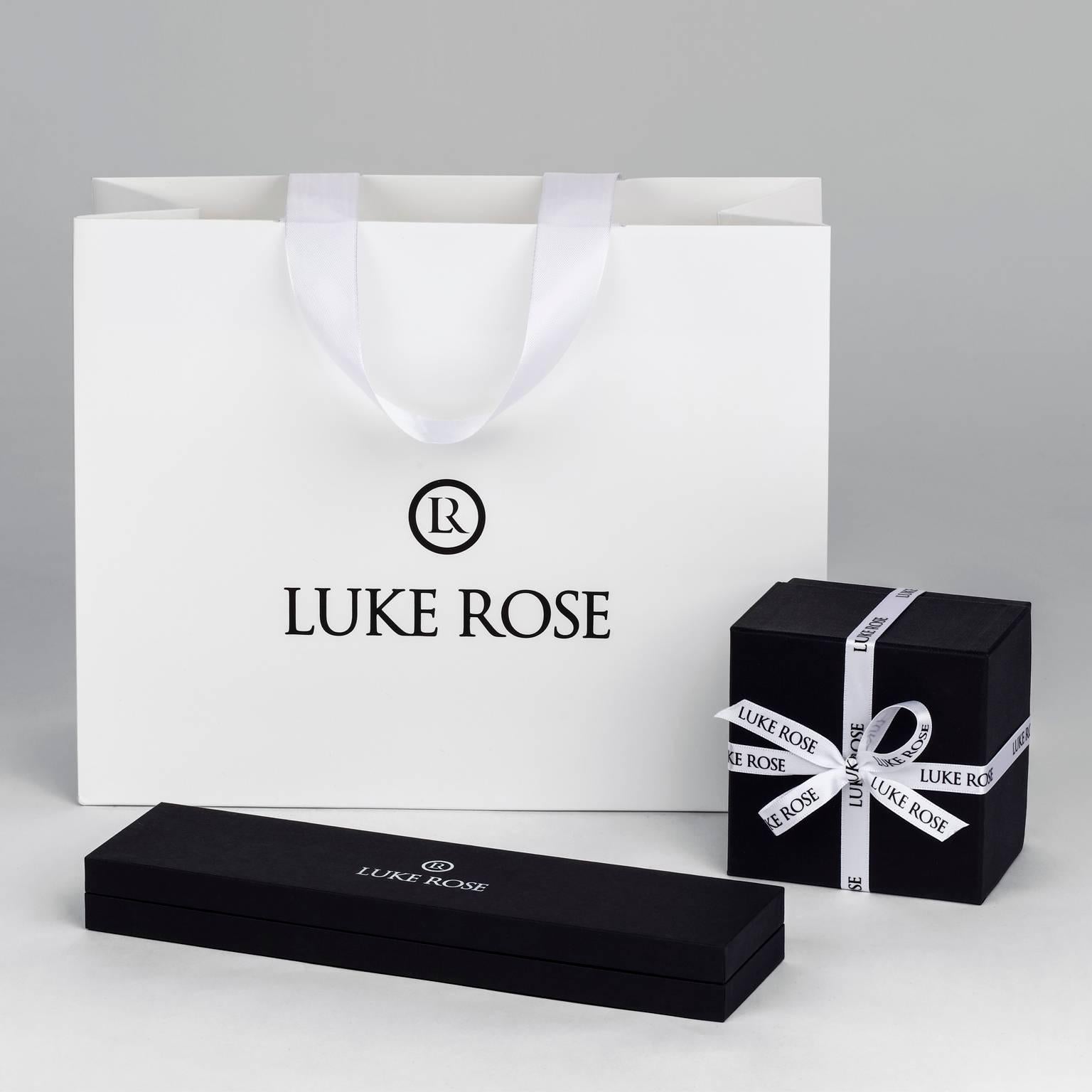 Luke Rose, Rose Gold Sliding Diamond Drop Earrings In New Condition In Sydney, AU
