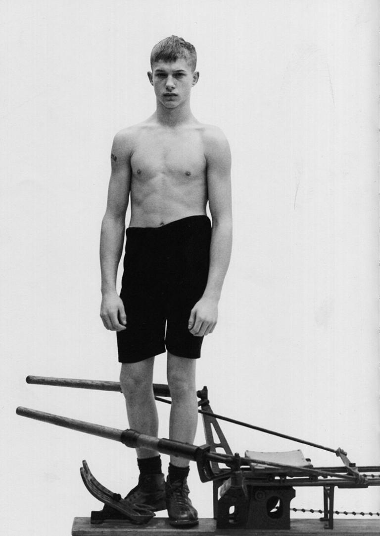 Luke Smalley Portrait Photograph - Dustin, Rowing Machine I