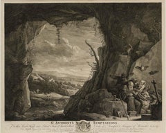 L. Sullivan d'après D. A. - Gravure du XVIIIe siècle, Les tentations de saint Antoine