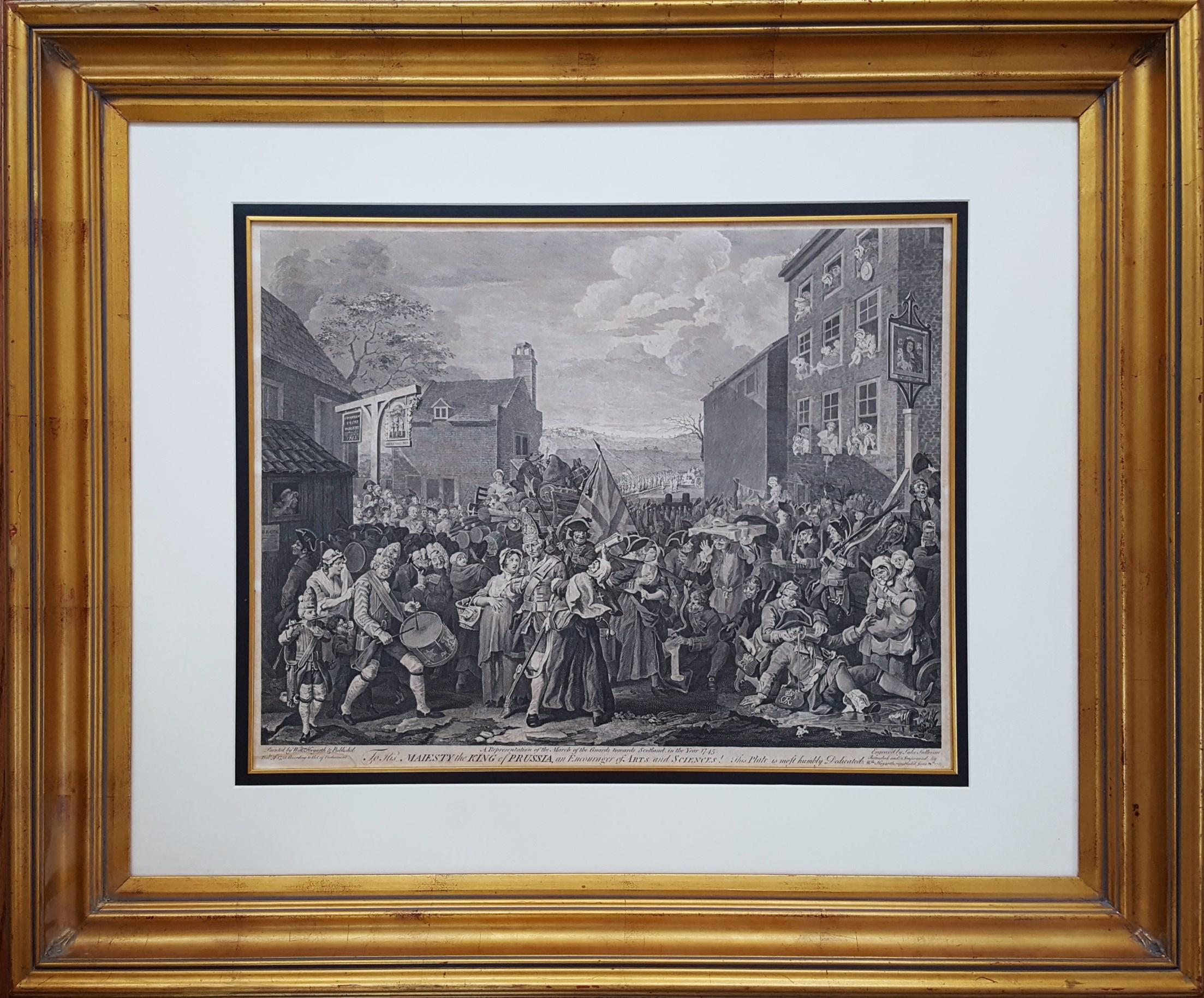 The March to Finchley, after William Hogarth - Print by Luke Sullivan