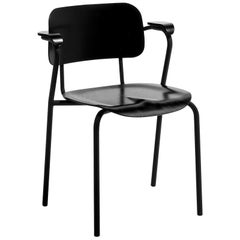 Lukki Chair in Black by Ilmari Tapiovaara & Artek