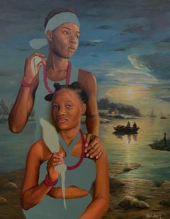 Memories - 21st Century, Contemporary, Figurative, Portrait, Love, Modern Africa