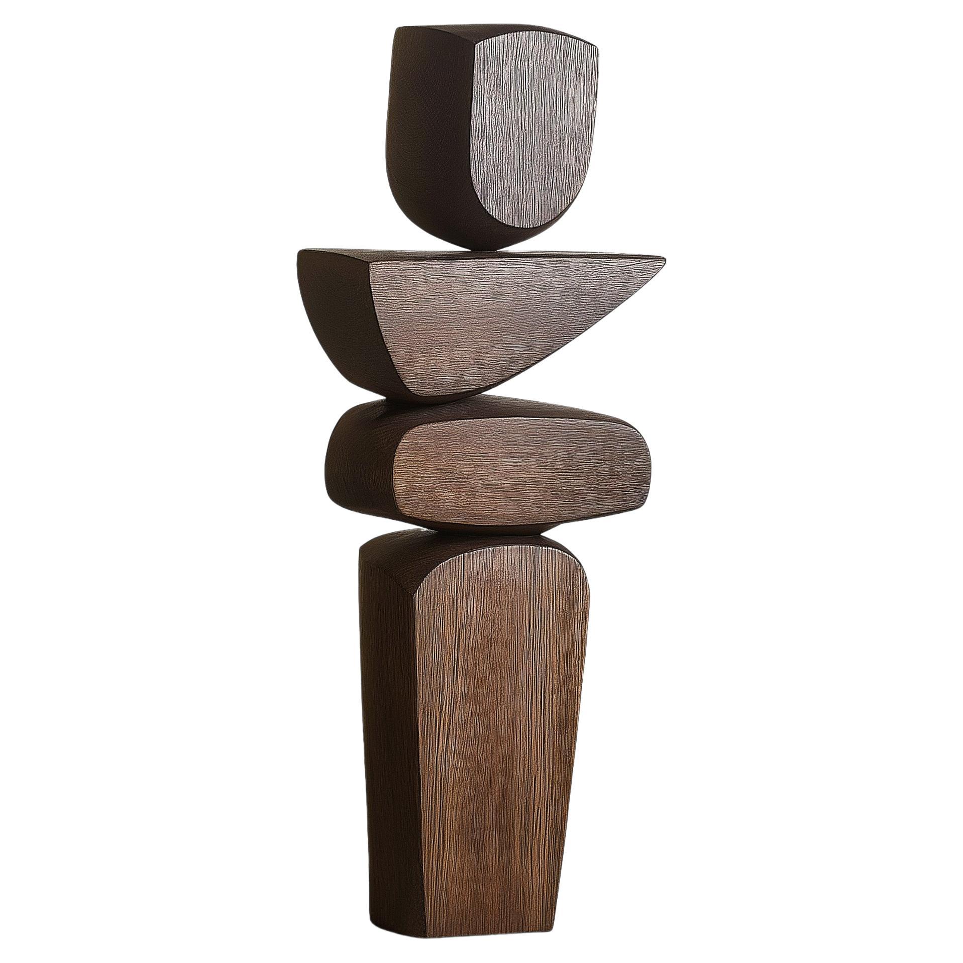 Lull No1 Contemporary Wooden Sculpture – Decorative Object by Joel Escalona