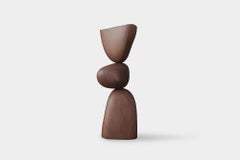 Lull No100 Wooden Totem Sculpture by Joel Escalona – A Decorative Object for Mod