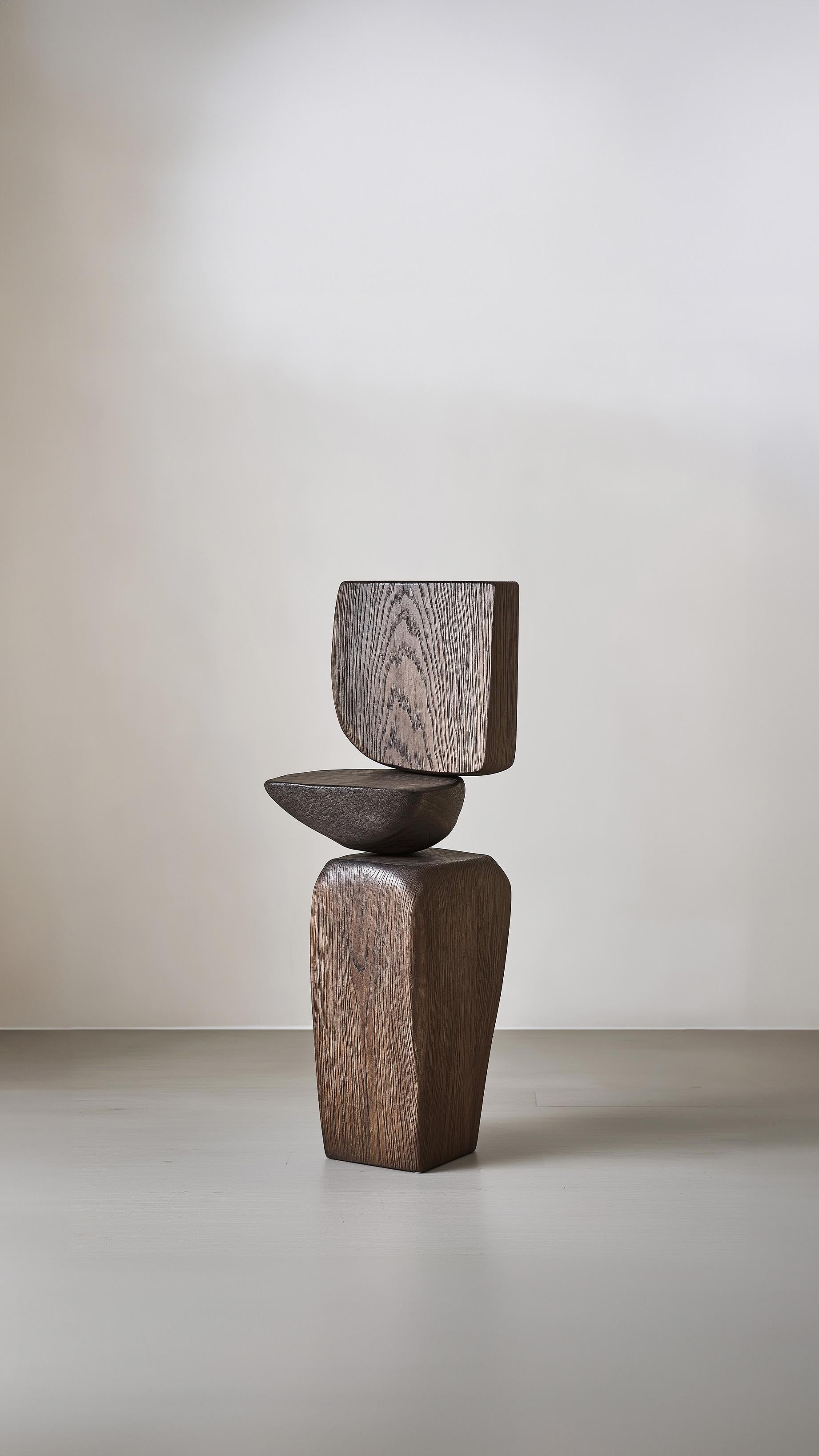 Hand-Crafted Lull No11 Decorative Wooden Sculpture – Organic Form for Modern Spaces For Sale