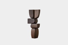Lull No16 Tall Wooden Sculpture for Modern Spaces by Joel Escalona