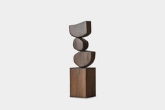 Lull No18 Contemporary Wooden Totem – Perfect for Sculptural Interiors by Joel E