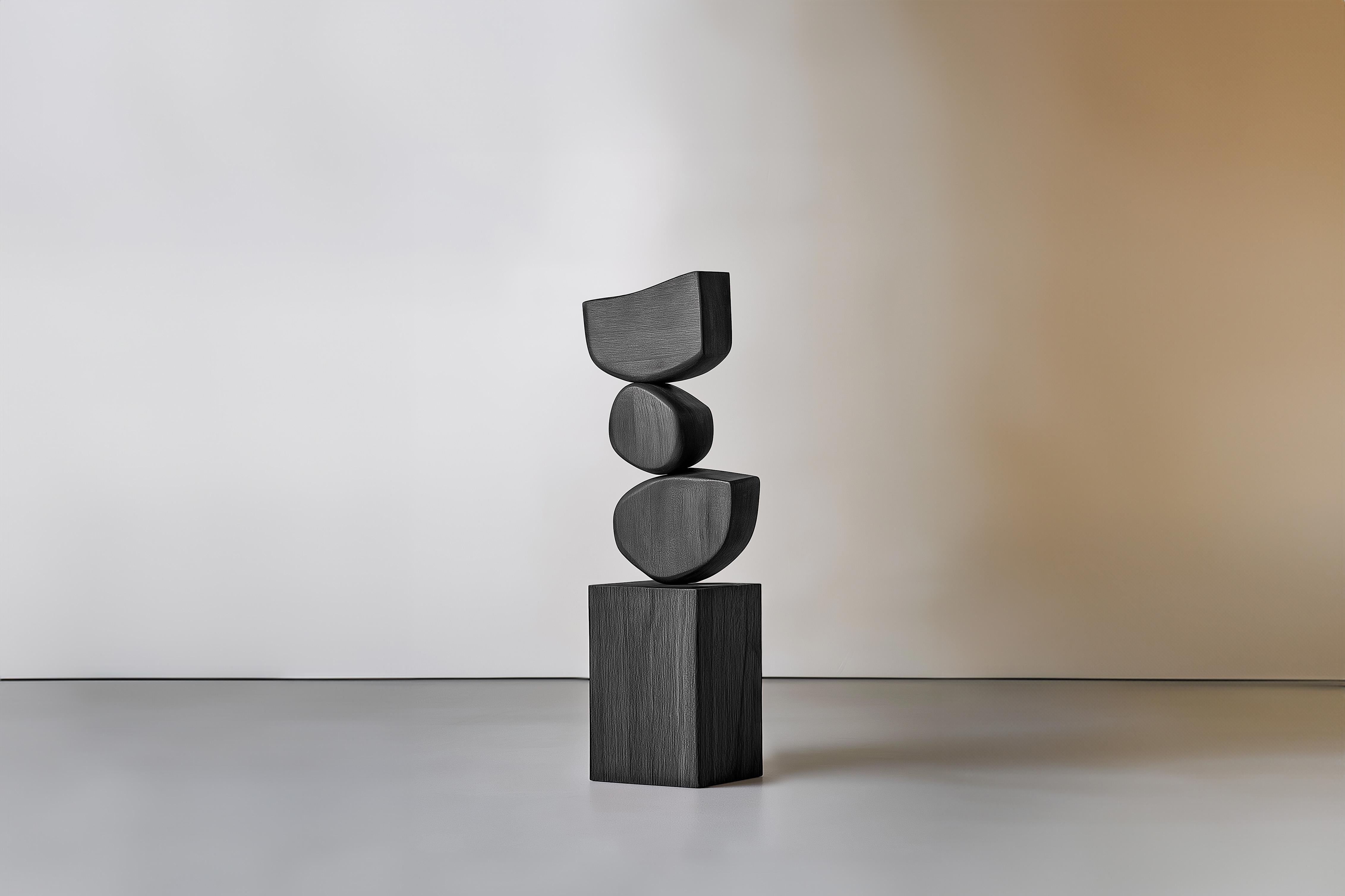 Messicano Totem in legno contemporaneo Lull No18 - Perfetto per interni scultorei di Joel E in vendita