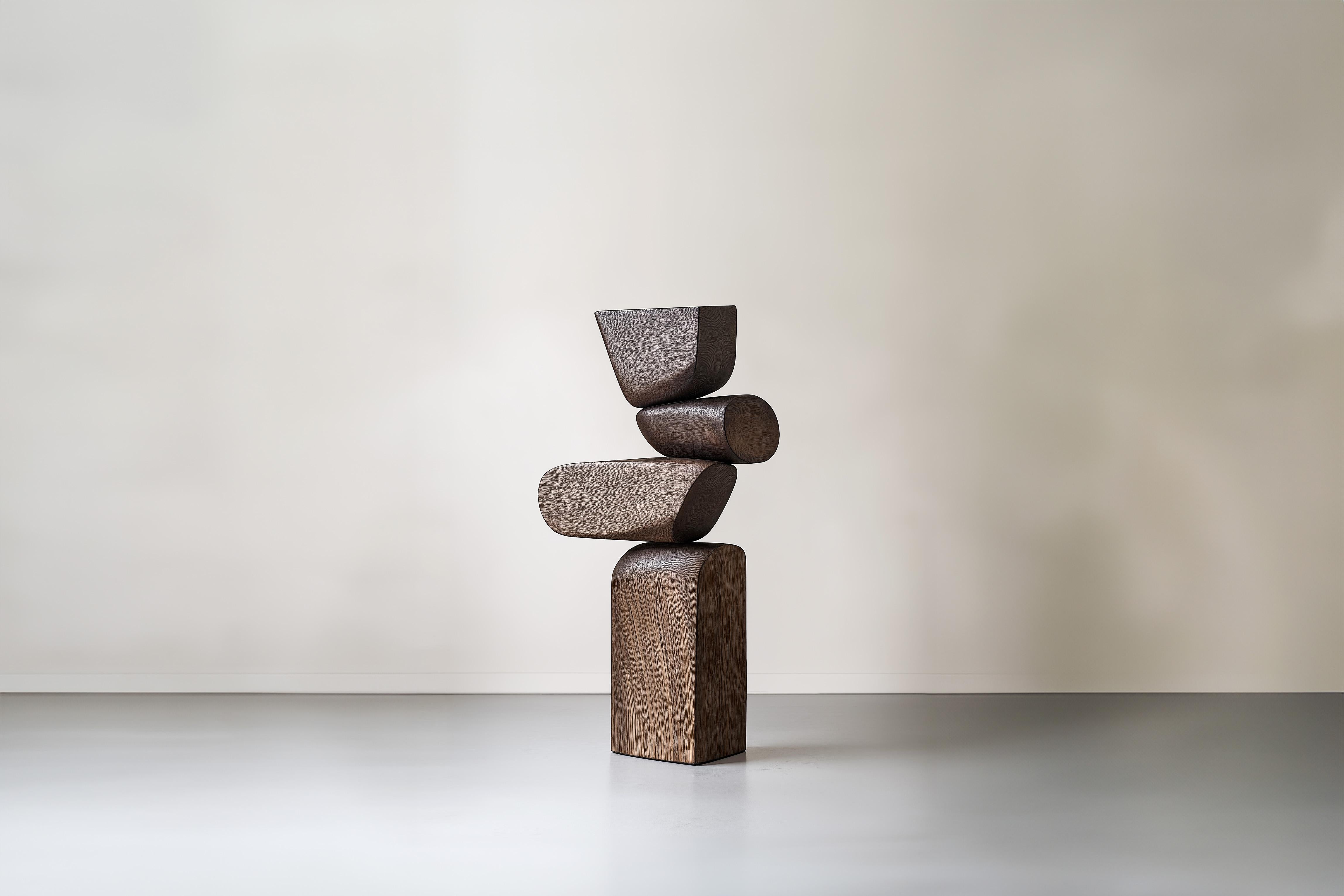 Mid-Century moderno Scultura geometrica in legno Lull No20 di Joel Escalona - Ideale per il design moderno in vendita