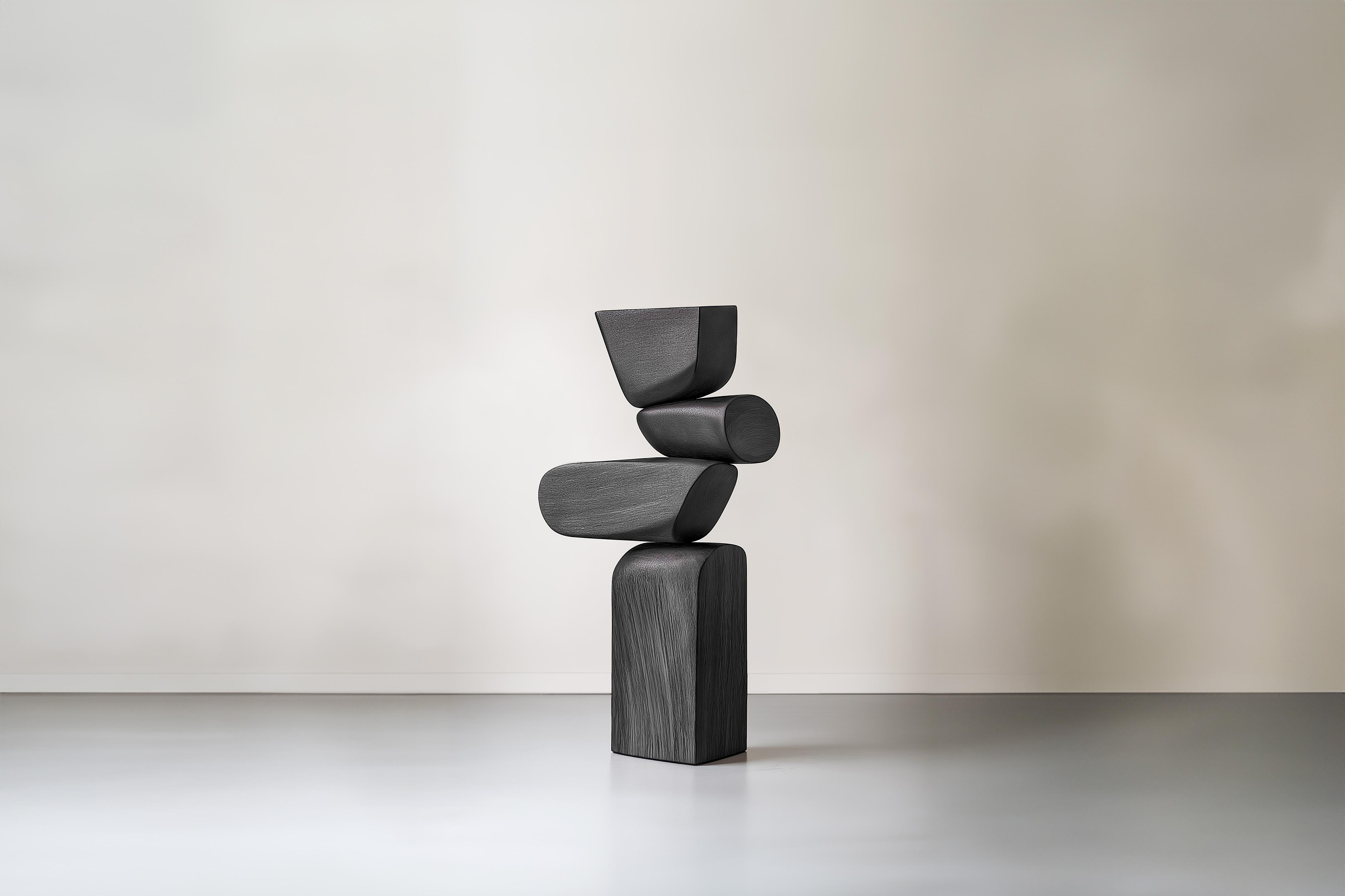 Messicano Scultura geometrica in legno Lull No20 di Joel Escalona - Ideale per il design moderno in vendita