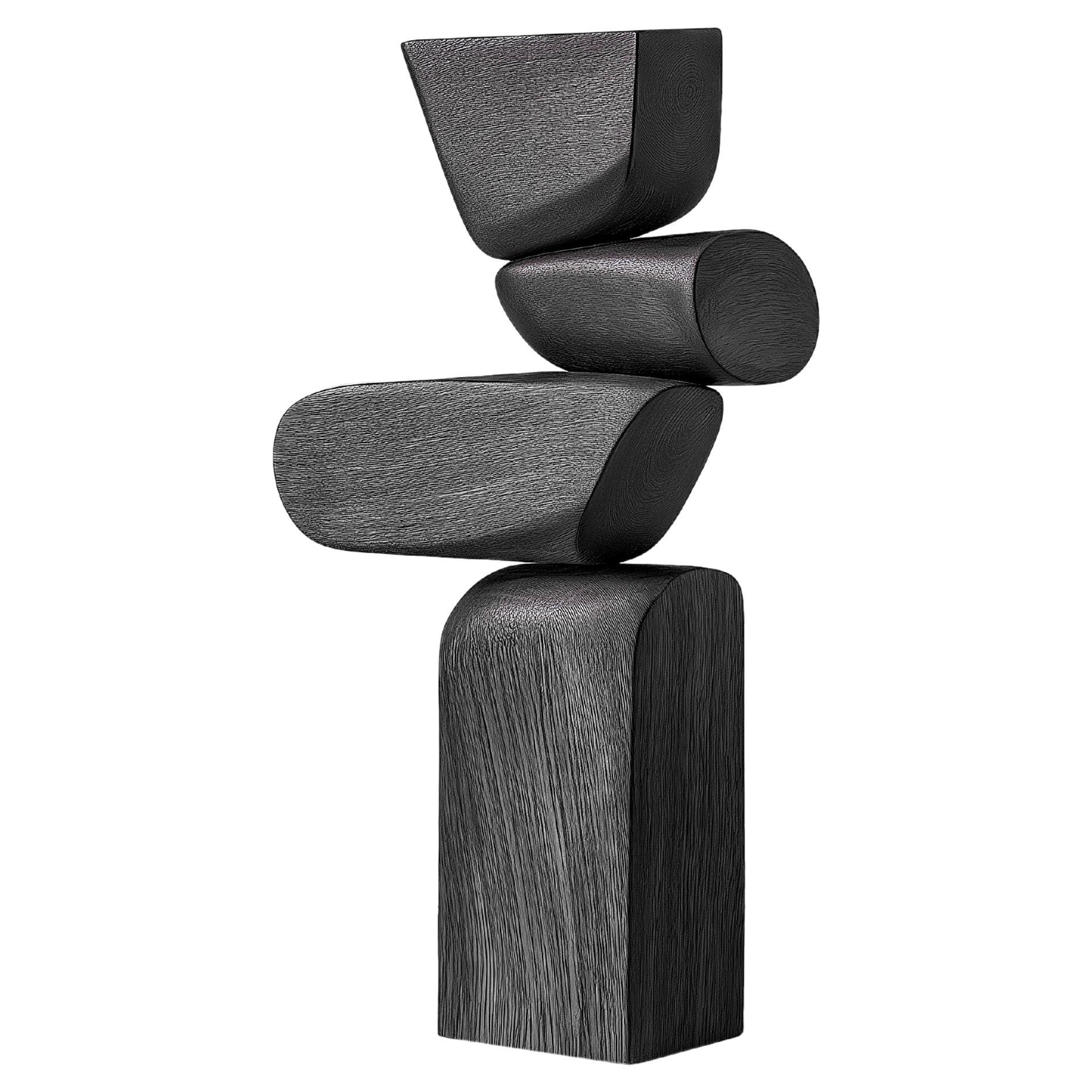 Lull No20 Escultura geométrica de madera de Joel Escalona - Ideal para el diseño moderno